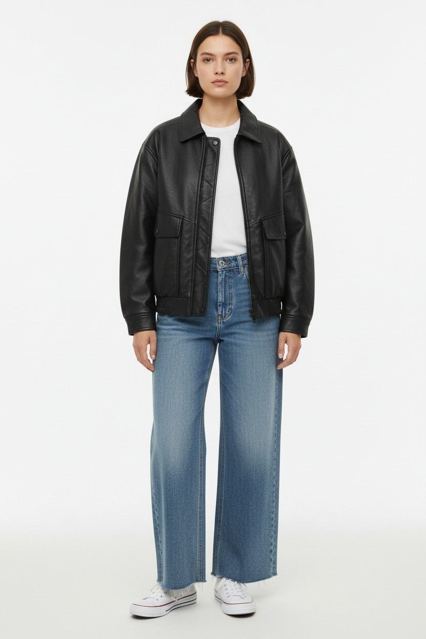 Giacca bomber eco pelle
