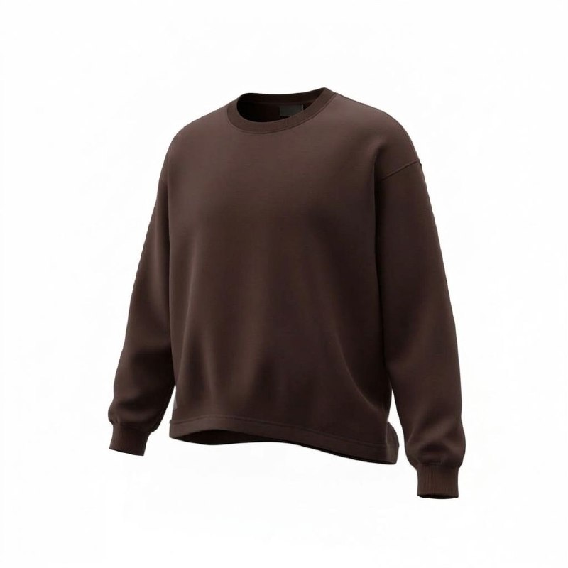 Felpa crop girocollo