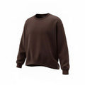 Felpa crop girocollo