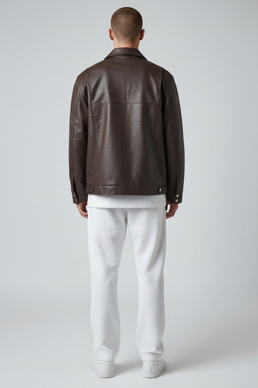 Giacca Crop eco pelle