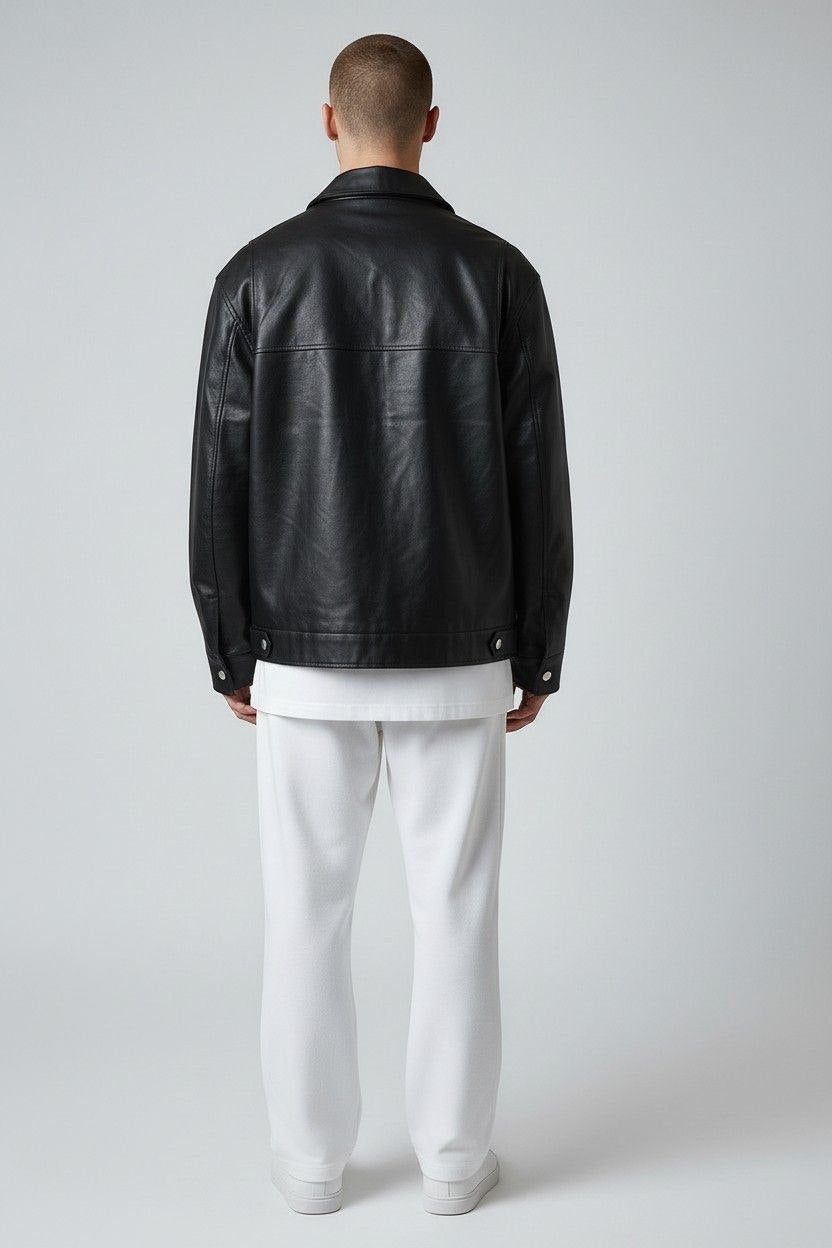 Giacca Crop eco pelle