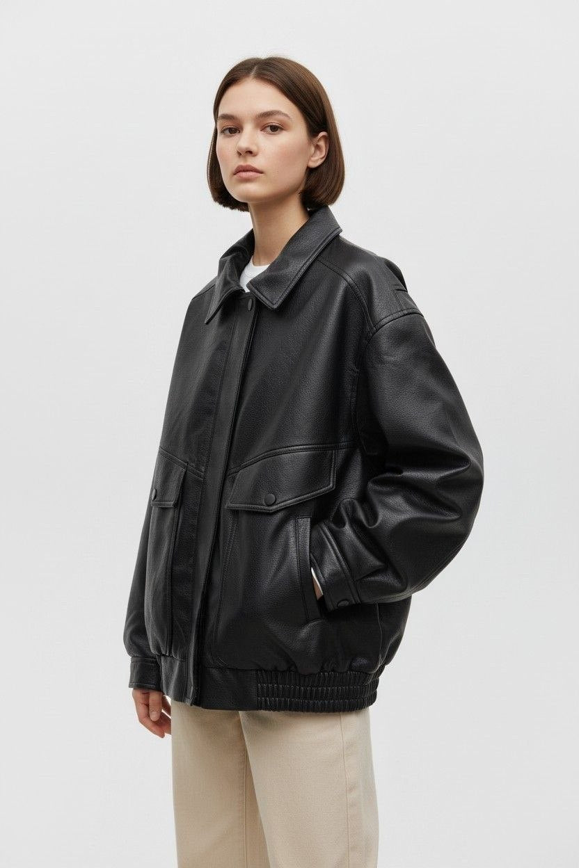 Giacca bomber eco pelle