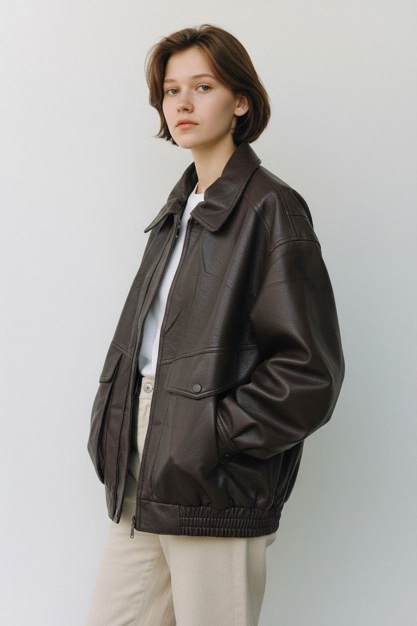 Giacca bomber eco pelle