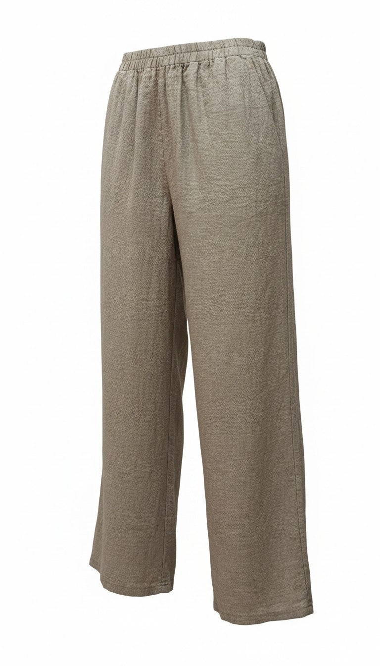 Pantaloni Lino a palazzo