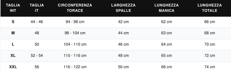 Guida alle taglie Maglione girocollo