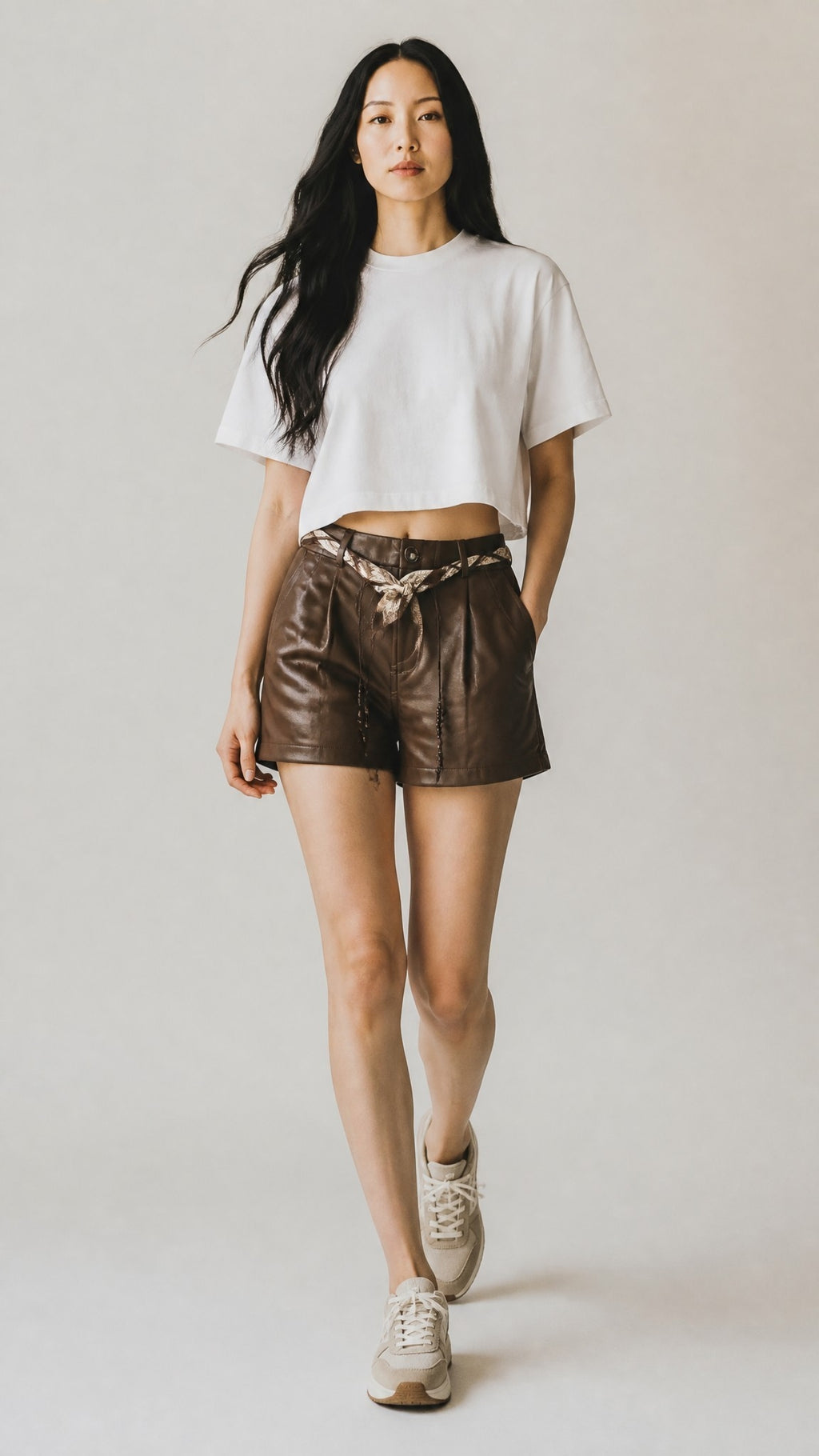 Shorts in ecopelle