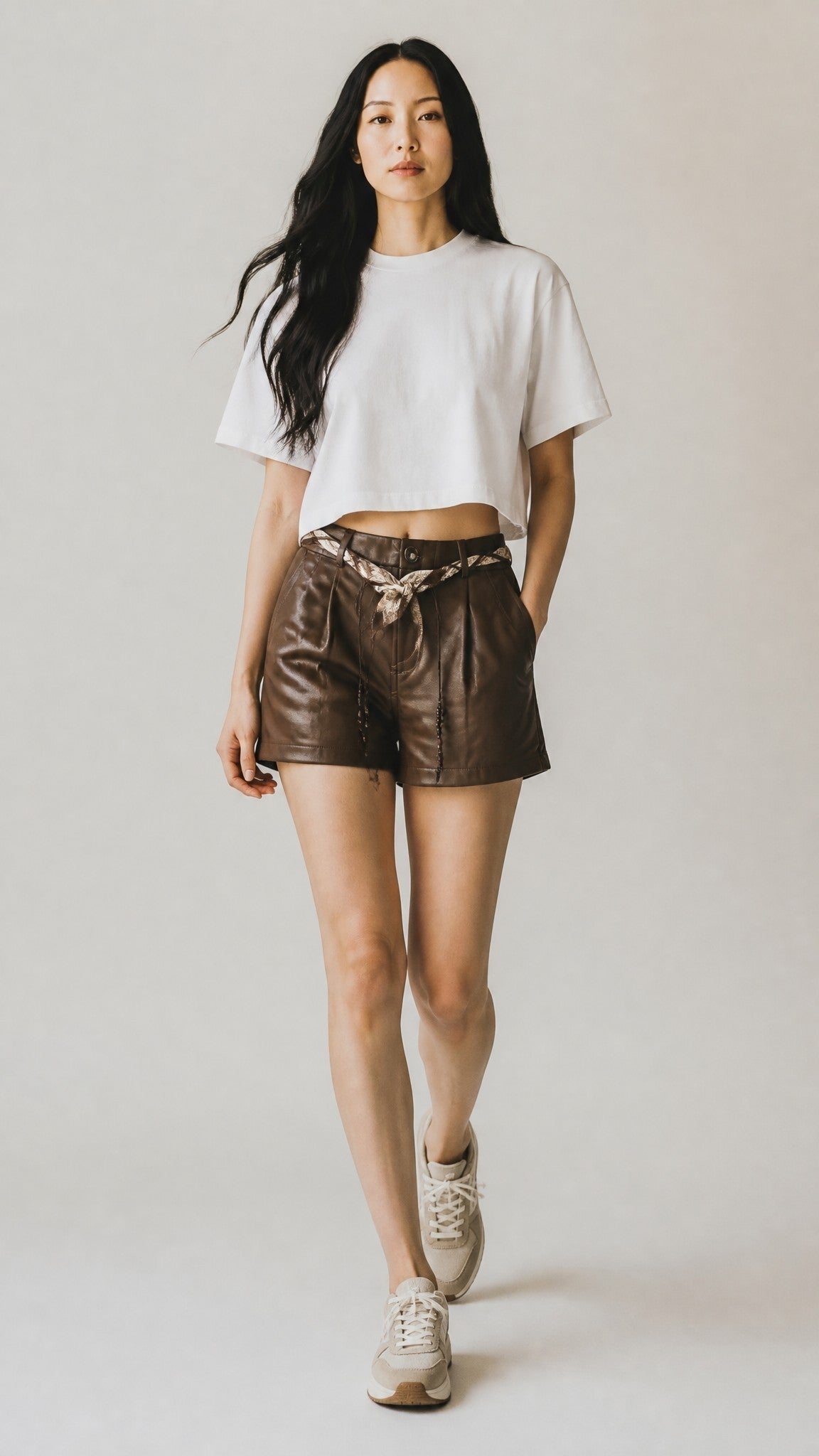 Shorts in ecopelle