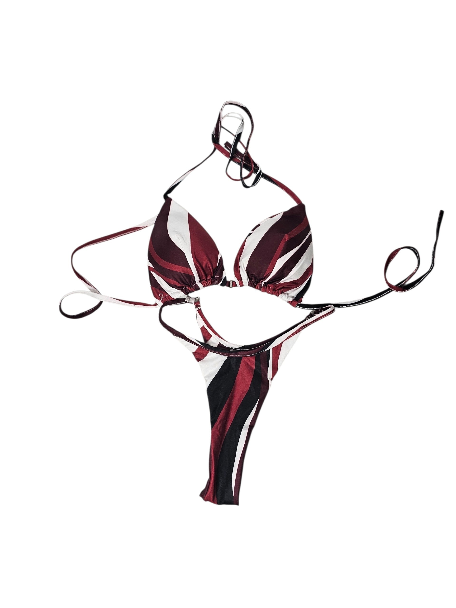 Costume due pezzi fantasia geometrica