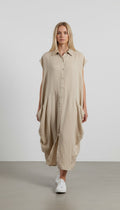 Vestito oversize con tascone