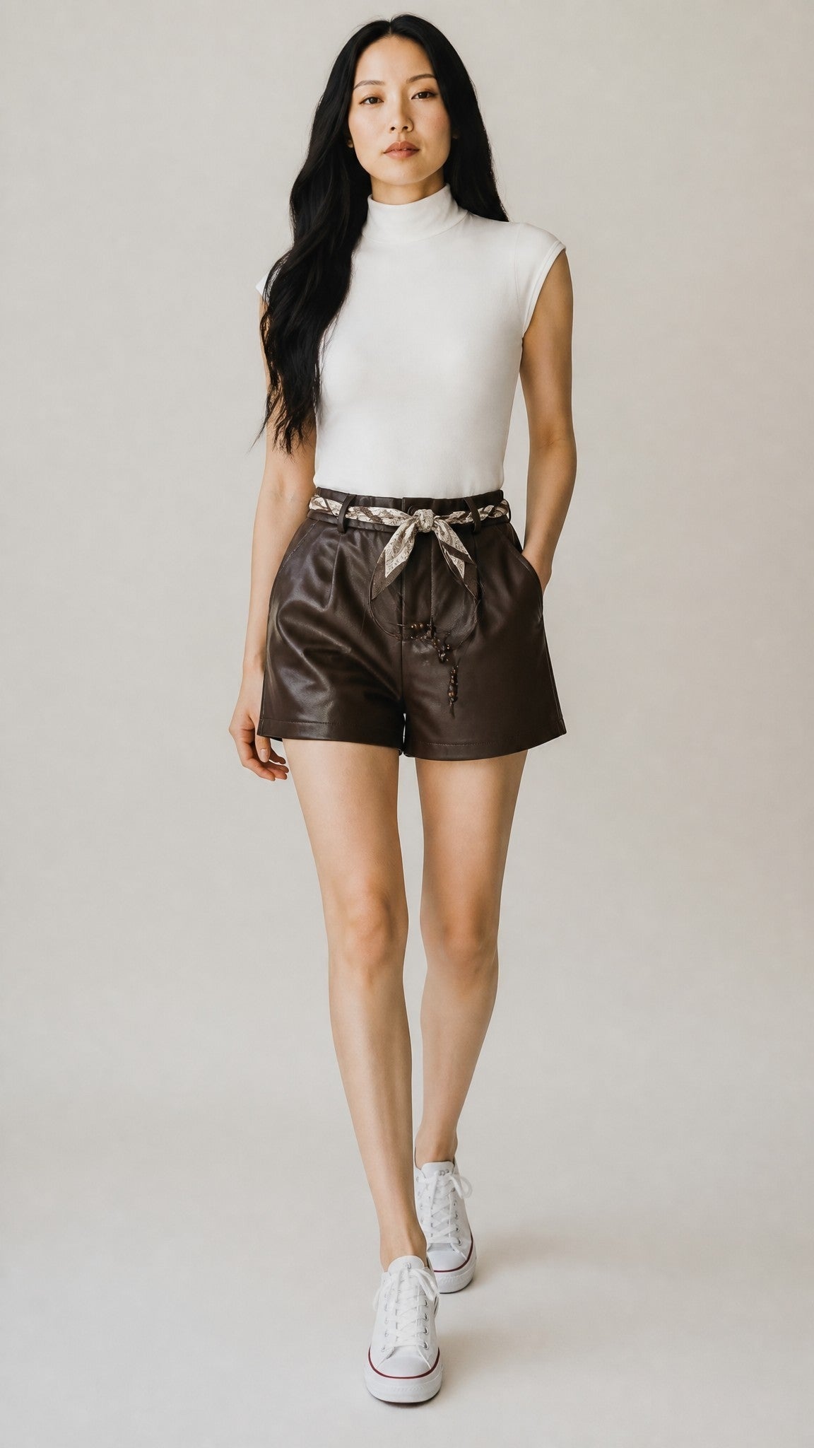 Shorts in ecopelle