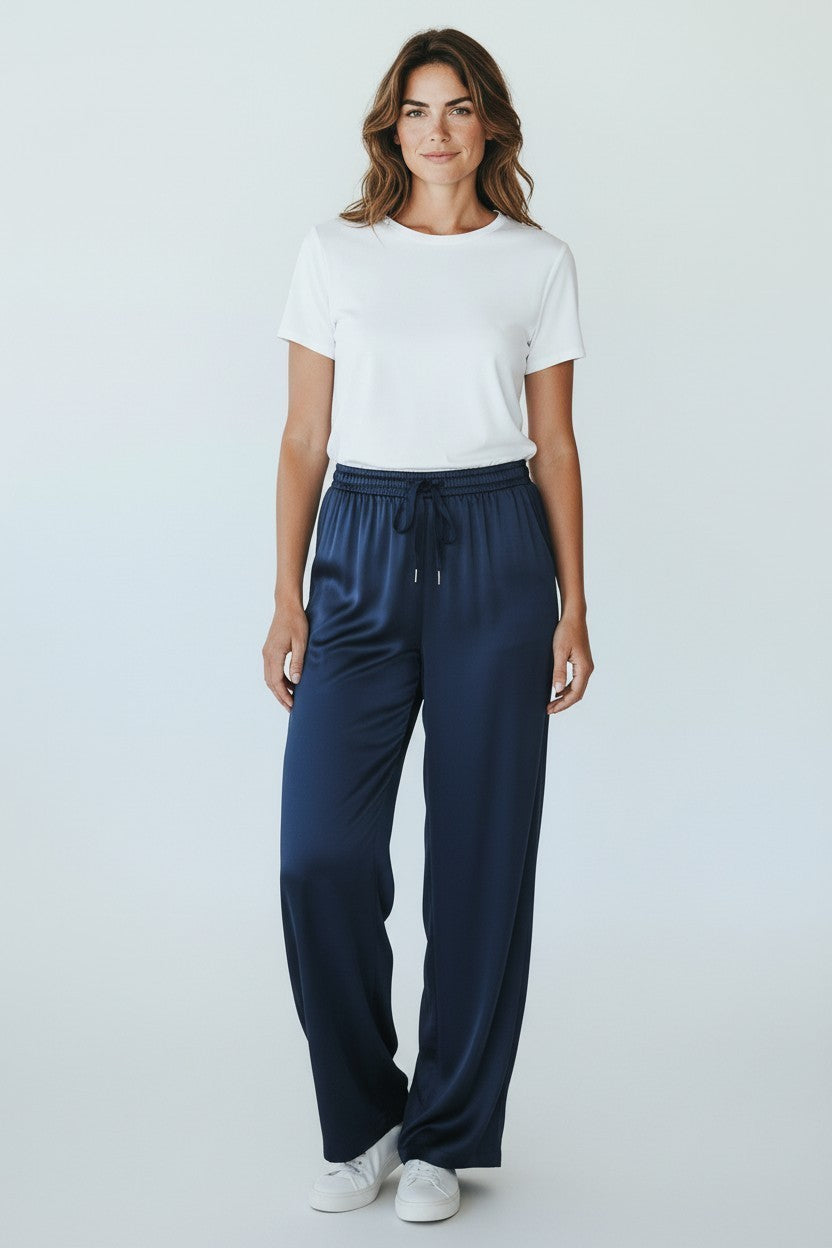Pantaloni in raso