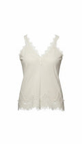 Top Lino con pizzo