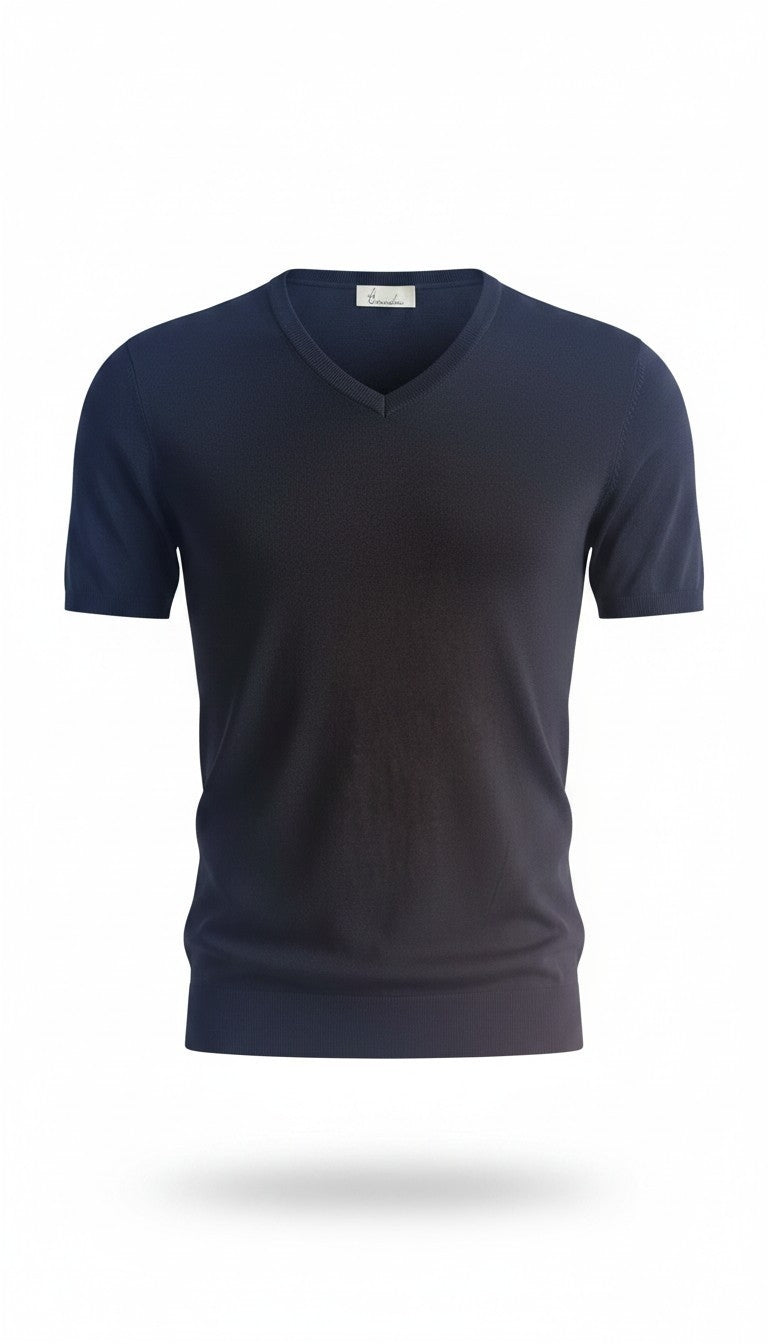 T-shirt collo a V