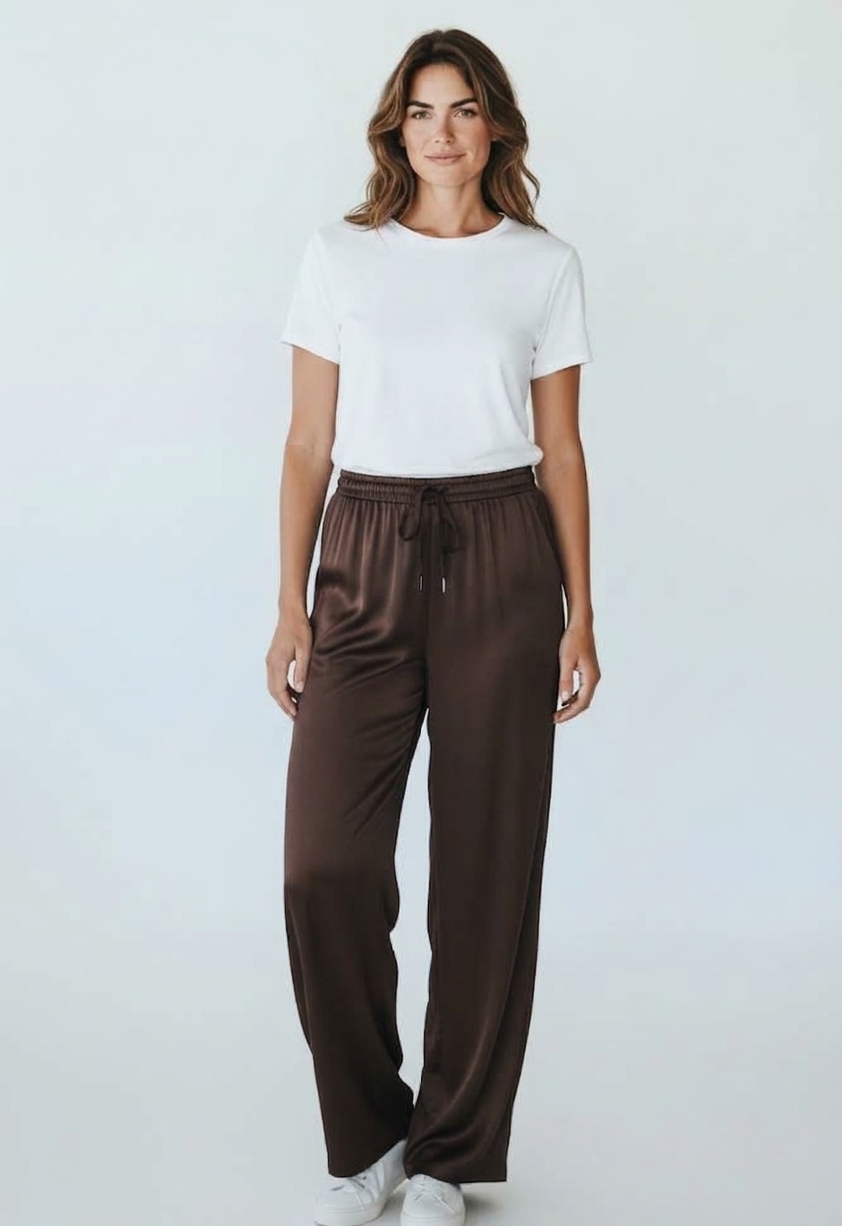 Pantaloni in raso