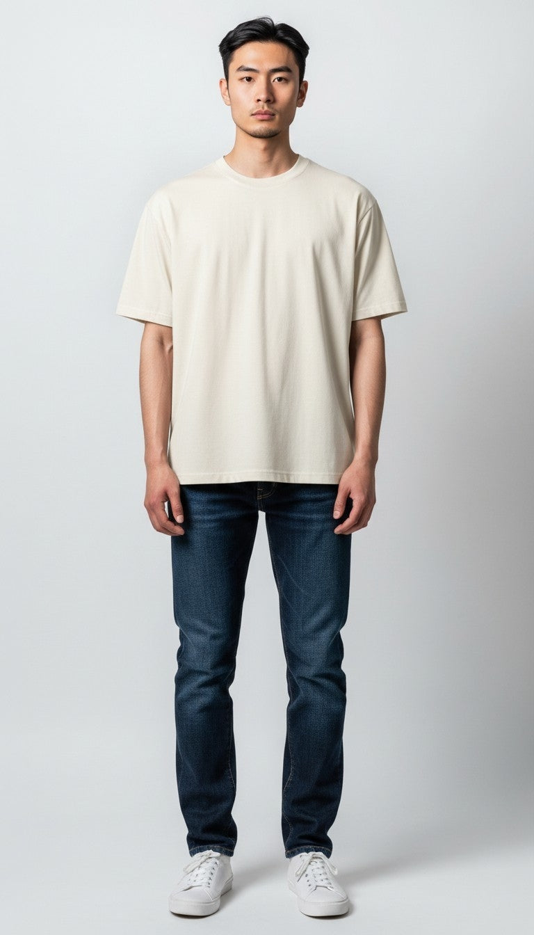 T-shirt oversize cotone
